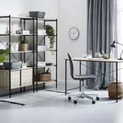 JYSK Internal Hyllenhet VANDBORG 4 H/2 D Ek/svart 10 JYSK Internal Hyllenhet VANDBORG 4 H/2 D Ek/svart -Sovrum affär 100373 1