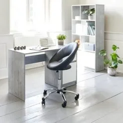 Bokhylla BILLUND Vit/betong 13 Bokhylla BILLUND Vit/betong -Sovrum affär 100498