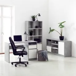 Bokhylla BILLUND Vit/betong 11 Bokhylla BILLUND Vit/betong -Sovrum affär 100516