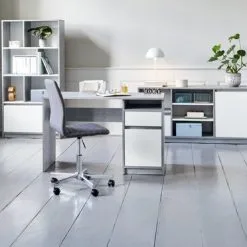 Bokhylla BILLUND Vit/betong 15 Bokhylla BILLUND Vit/betong -Sovrum affär 100518