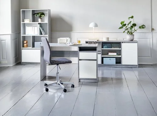 Bokhylla BILLUND Vit/betong 8 Bokhylla BILLUND Vit/betong - Bild 6