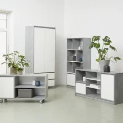 Bokhylla BILLUND Vit/betong 16 Bokhylla BILLUND Vit/betong -Sovrum affär 100532 1