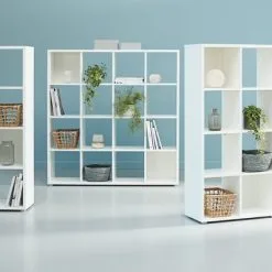 Rumsavdelare HALDAGER 4 Hyllor Vit -Sovrum affär 100549 1