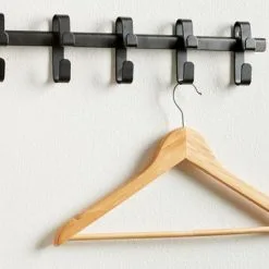 JYSK Internal Klädhängare GALSTED 5 Krokar Svart -Sovrum affär 114656