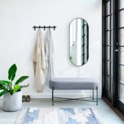 JYSK Internal Klädhängare GALSTED 5 Krokar Svart -Sovrum affär 115363