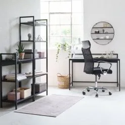 JYSK Internal Hyllenhet TISTRUP 3 Hyllor Svart 16 JYSK Internal Hyllenhet TISTRUP 3 Hyllor Svart -Sovrum affär 115386 1