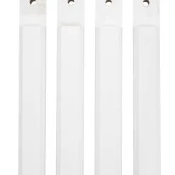 Sängben B4,3xL3,5xH23cm Vit 4 St/set