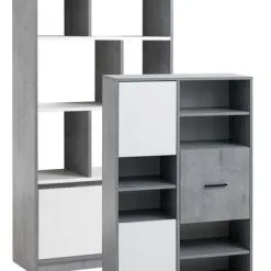 Bokhylla BILLUND Vit/betong 17 Bokhylla BILLUND Vit/betong -Sovrum affär 128018 1