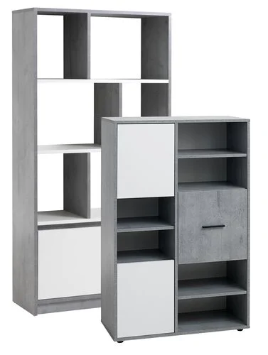 Bokhylla BILLUND Vit/betong 10 Bokhylla BILLUND Vit/betong - Bild 8