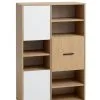 Bokhylla BILLUND 3 Dörrar Vit/ek -Sovrum affär 128019