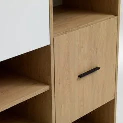 Bokhylla BILLUND 3 Dörrar Vit/ek 12 Bokhylla BILLUND 3 Dörrar Vit/ek -Sovrum affär 128020