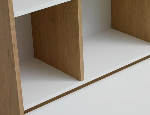 Bokhylla BILLUND Vit/ek 4 Bokhylla BILLUND Vit/ek - Bild 2