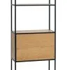 Hyllenhet TRAPPEDAL 2 Lådor Ek/svart 2 Hyllenhet TRAPPEDAL 2 Lådor Ek/svart -Sovrum affär 128054