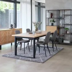 Hyllenhet TRAPPEDAL 2 Lådor Ek/svart -Sovrum affär 128628 1