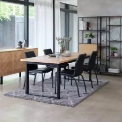 Hyllenhet TRAPPEDAL 2 Lådor Ek/svart -Sovrum affär 128629 1