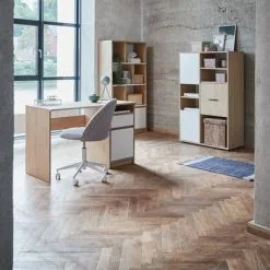 Bokhylla BILLUND Vit/ek 10 Bokhylla BILLUND Vit/ek -Sovrum affär 128837 1