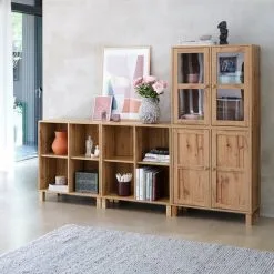 JYSK Internal Hyllenhet SKALS 4 Fack Ek 21 JYSK Internal Hyllenhet SKALS 4 Fack Ek -Sovrum affär 147088 2