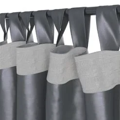 JYSK Gardin LUPIN 1×140×300 Silklook Grå -Sovrum affär 160432