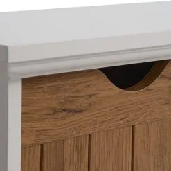 JYSK Internal Hatthylla OLDEKROG 3 Lådor Vit/ek -Sovrum affär 162039