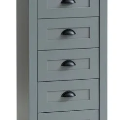 JYSK Internal Byrå MARKSKEL 5 Lådor Grå