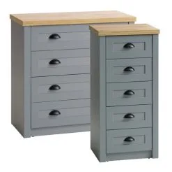 JYSK Internal Byrå MARKSKEL 5 Lådor Grå 7 JYSK Internal Byrå MARKSKEL 5 Lådor Grå -Sovrum affär 162140