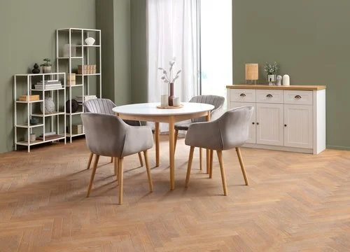 JYSK Internal Hyllenhet TRAPPEDAL 7 Hyllor Ek/vit 4 JYSK Internal Hyllenhet TRAPPEDAL 7 Hyllor Ek/vit - Bild 2