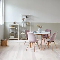 JYSK Internal Hyllenhet TRAPPEDAL 7 Hyllor Ek/vit 32 JYSK Internal Hyllenhet TRAPPEDAL 7 Hyllor Ek/vit -Sovrum affär 165116