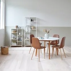 JYSK Internal Hyllenhet TRAPPEDAL 7 Hyllor Ek/vit 24 JYSK Internal Hyllenhet TRAPPEDAL 7 Hyllor Ek/vit -Sovrum affär 165117