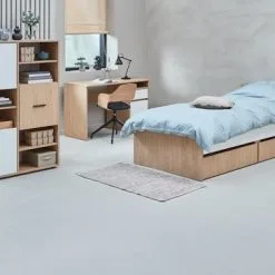 Bokhylla BILLUND 3 Dörrar Vit/ek 11 Bokhylla BILLUND 3 Dörrar Vit/ek -Sovrum affär 165270 1