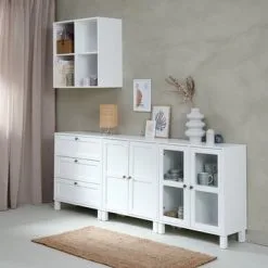 Byrå SKALS 3 Lådor Vit -Sovrum affär 165935 1