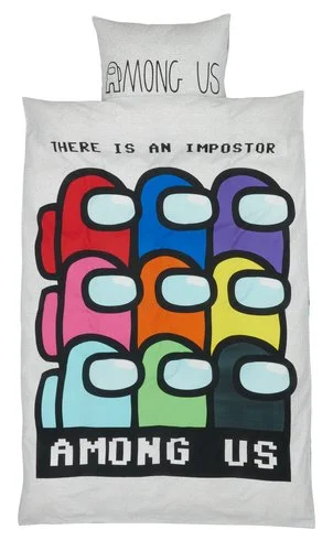 Påslakanset AMONG US 150x210 Grå 3 Påslakanset AMONG US 150x210 Grå