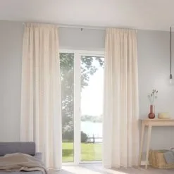 JYSK Internal Gardin OMBO 1x140x300 Fiskben Beige -Sovrum affär 181123