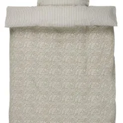 KRONBORG Påslakanset DAIMI Percale 150x210 Grön