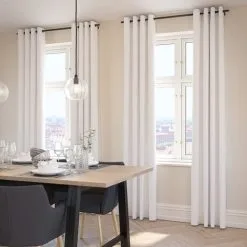 JYSK Internal Gardin LOLLAND 1×140×300 Vit -Sovrum affär 185057