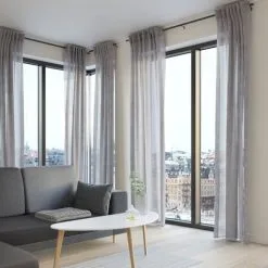 JYSK Internal Gardin UNNEN 1x140x300 Linnelook Grå 11 JYSK Internal Gardin UNNEN 1x140x300 Linnelook Grå -Sovrum affär 185061