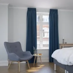 JYSK Internal Gardin AUSTRA 1x140x300 Sammet Blå -Sovrum affär 185091