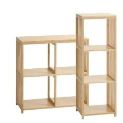 Hyllenhet BALLUM 3 Hyllor Bambu -Sovrum affär 185236