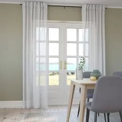 JYSK Internal Gardin GOSSA 1x140x300 Vit -Sovrum affär 185262