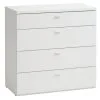 Byrå BRODAL 4 Lådor Vit -Sovrum affär 185871