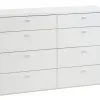 Byrå BRODAL 4+4 Lådor Vit
