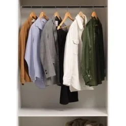 Garderob HELSTRUP 97x208 Högglans Vit 8 Garderob HELSTRUP 97x208 Högglans Vit -Sovrum affär 185944