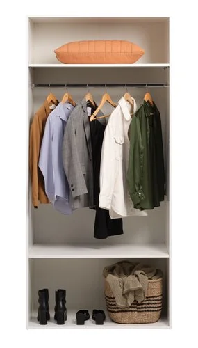 Garderob HELSTRUP 97x208 Högglans Vit 5 Garderob HELSTRUP 97x208 Högglans Vit - Bild 3