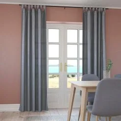 JYSK Gardin LUPIN 1×140×300 Silklook Grå -Sovrum affär 186120