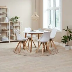 JYSK Internal Hyllenhet TRAPPEDAL 5 Hyllor Ek/vit -Sovrum affär 186933 1