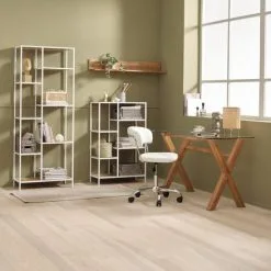 JYSK Internal Hyllenhet TRAPPEDAL 5 Hyllor Ek/vit -Sovrum affär 188026 1