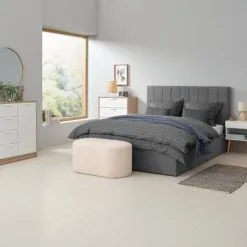 Sängbord KORSVANG 1 Låda Vit 8 Sängbord KORSVANG 1 Låda Vit -Sovrum affär 188046