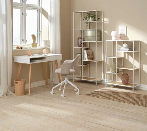 JYSK Internal Hyllenhet TRAPPEDAL 7 Hyllor Ek/vit 19 JYSK Internal Hyllenhet TRAPPEDAL 7 Hyllor Ek/vit - Bild 17