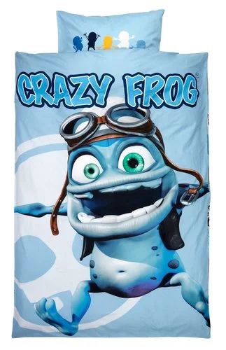 Påslakanset CRAZY FROG 150x210 Blå 3 Påslakanset CRAZY FROG 150x210 Blå