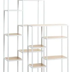 JYSK Internal Hyllenhet TRAPPEDAL 5 Hyllor Ek/vit -Sovrum affär 193939 1