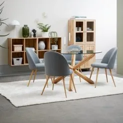 JYSK Internal Hyllenhet SKALS 4 Fack Ek 24 JYSK Internal Hyllenhet SKALS 4 Fack Ek -Sovrum affär 204958 2